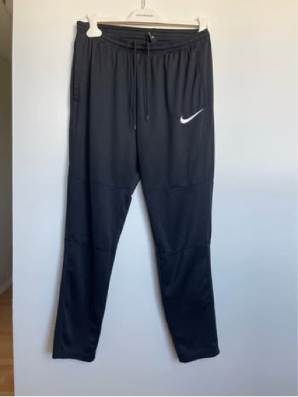 Nike Black Athletic Joggers with White Swoosh
